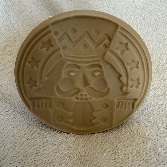 Brown Bag Nutcracker Cookie Stamp Press Christmas with Recipe Booklet - Picture 2 of 4